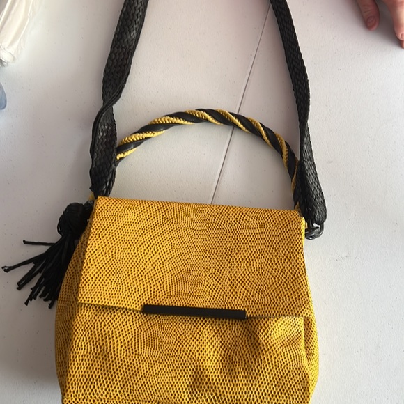 Daniella Lehavi handbag yellow & black - Picture 2 of 12